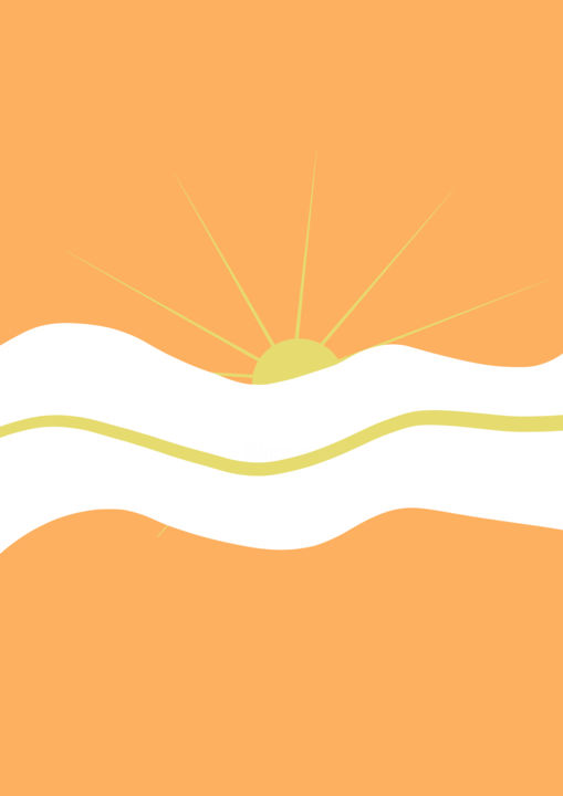 "Orange Days" başlıklı Dijital Sanat Stylux tarafından, Orijinal sanat, Dijital Resim