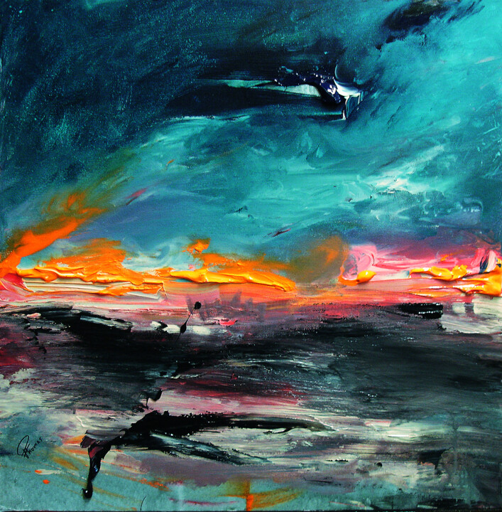 Painting titled "Tout simplement !" by Pascal Thomas, Original Artwork, Acrylic