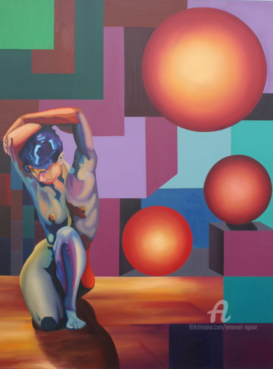 O MUNDO E A MULHER 绘画, 78.7x59.1 in