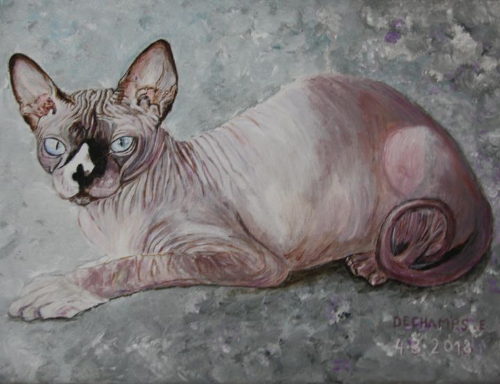 Pintura titulada "NURIA" por Edmond Dechamps, Obra de arte original, Acrílico