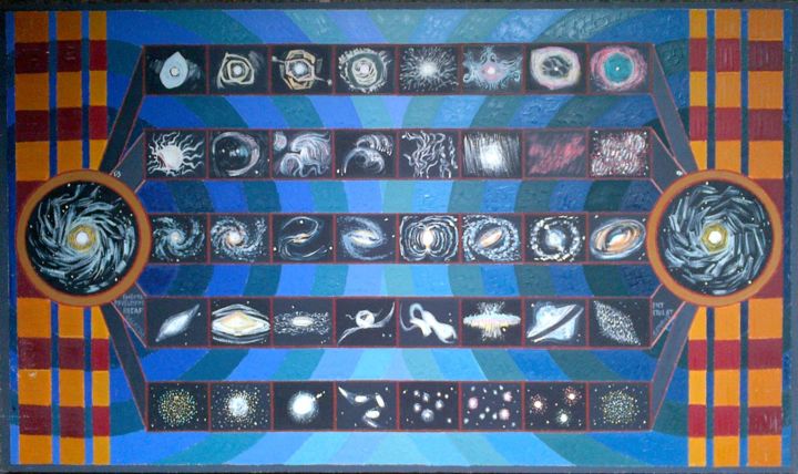 Painting titled "Theme, Development,…" by Gerald Shepherd F.F.P.S., Original Artwork, Oil