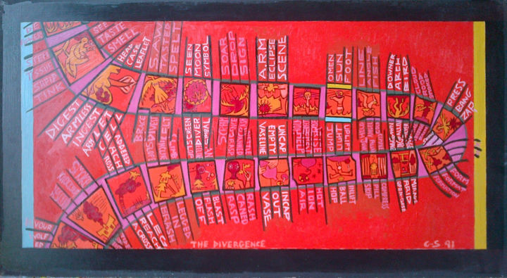 Painting titled "The Divergence" by Gerald Shepherd F.F.P.S., Original Artwork, Oil