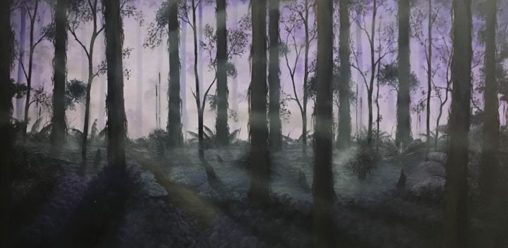 绘画 标题为“Towards The Bora Gr…” 由David O'Halloran, 原创艺术品, 油