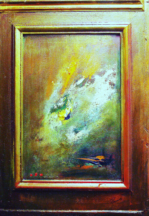 Ζωγραφική με τίτλο "blanche-colombe" από Pascal Thomas, Αυθεντικά έργα τέχνης, Ακρυλικό