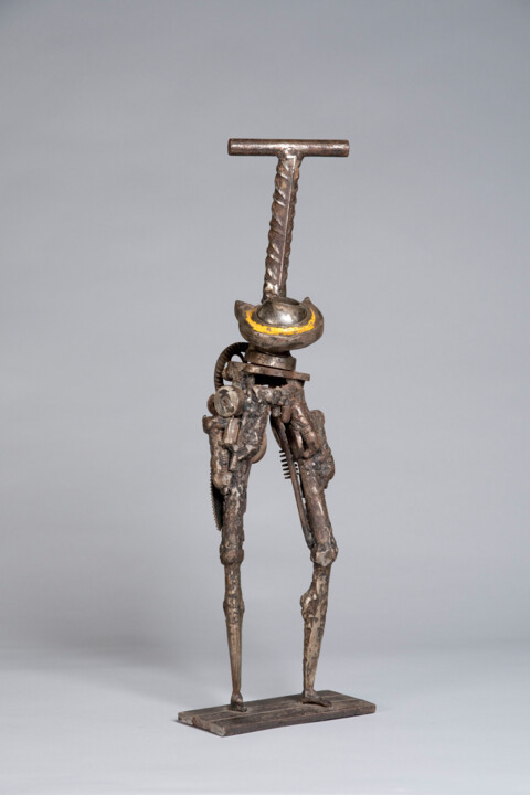 Sculpture intitulée "L'HOMME DES COMMALI…" par Pierre Sidoine, Œuvre d'art originale, Métaux
