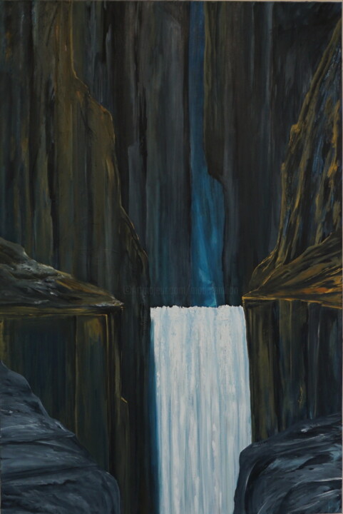 Painting titled "Devils-Gore" by Peter Stutz, Original Artwork, Oil