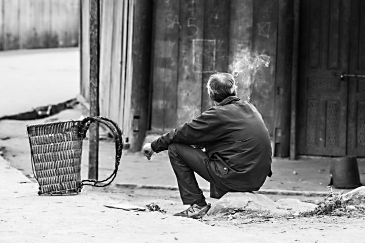 Photography titled "Eine Pause in Vietn…" by Schlindwein Photographie --- Www.Schlind, Original Artwork