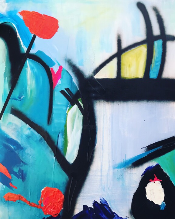 Painting titled "booty-swing" by Atelier P, Original Artwork, Acrylic