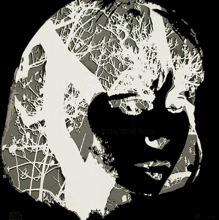 Printmaking titled "Sur le pont des Art…" by Hosszu, Original Artwork, Screenprinting