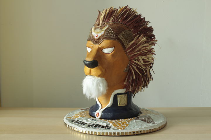 Lion King 雕塑, 16.5x9.1 in