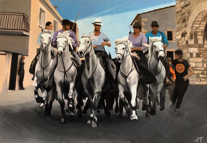Peinture intitulée "Bandido 3" par Arnaud Feuga, Œuvre d'art originale, Huile