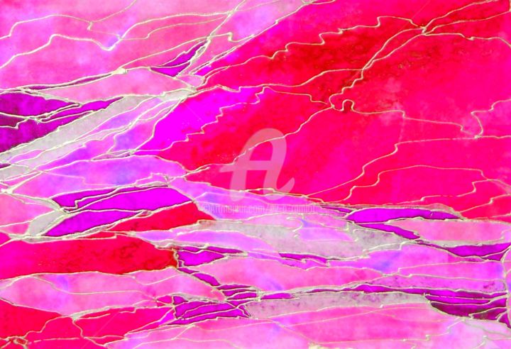 Digital Arts titled "cimes-aube.jpg" by Ev.A. Ramlot, Original Artwork, Collages