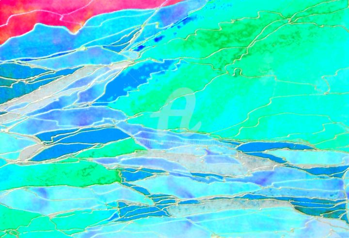 Digital Arts titled "CîMES soirDesGlaces…" by Ev.A. Ramlot, Original Artwork