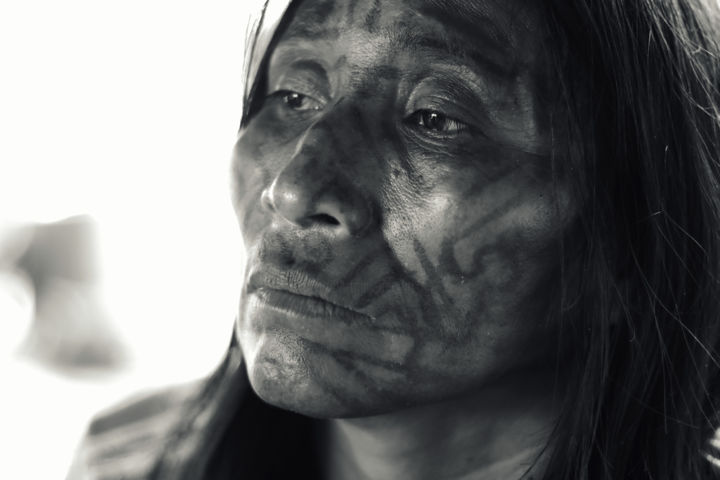 Photography titled "Woman Huni Kuin" by João Vianna Photography, Original Artwork