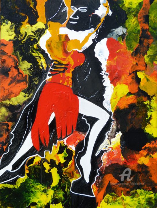 Pour l'amour du tango.jpg 绘画, 31.5x23.6 in