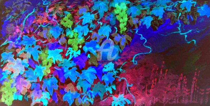 Digital Arts titled "vendange lunaire.jpg" by Ev.A. Ramlot, Original Artwork