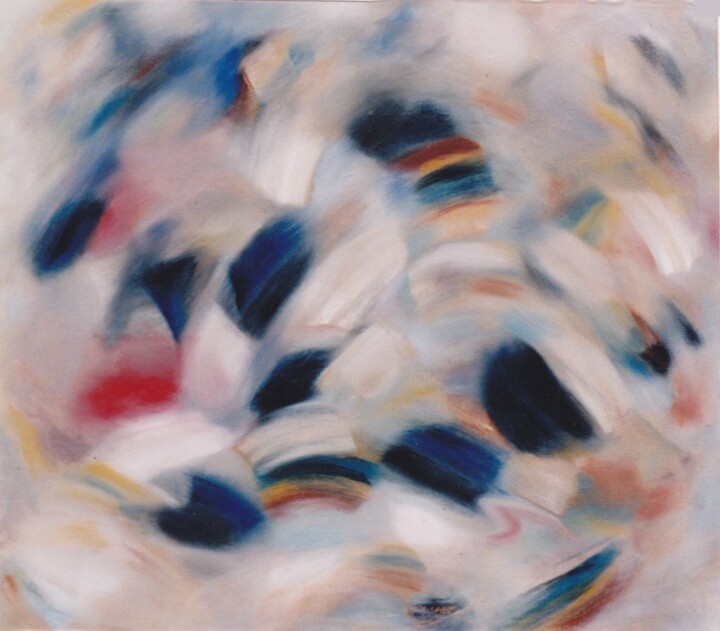 Painting titled "Punctuations" by Gregg Simpson, Original Artwork, Oil Mounted on Wood Stretcher frame