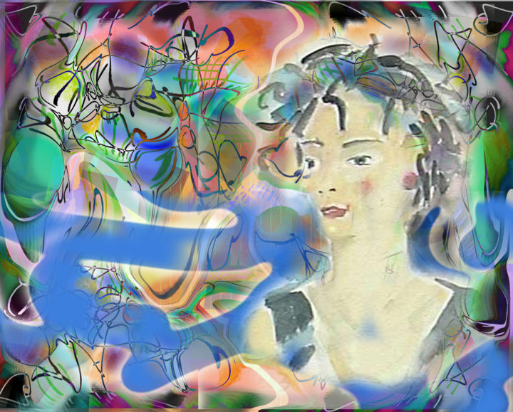 Painting titled "apparition.jpg" by Paulyvalent (Paul Elie), Original Artwork