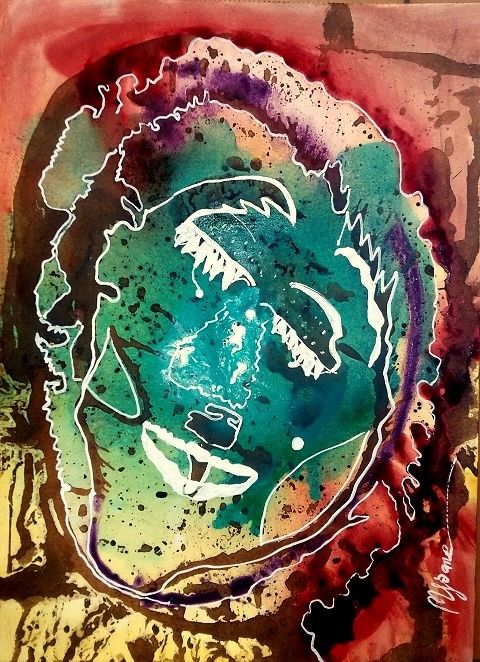 Peinture intitulée "ma-vie-dans-les-eto…" par Mysane, Œuvre d'art originale, Autre