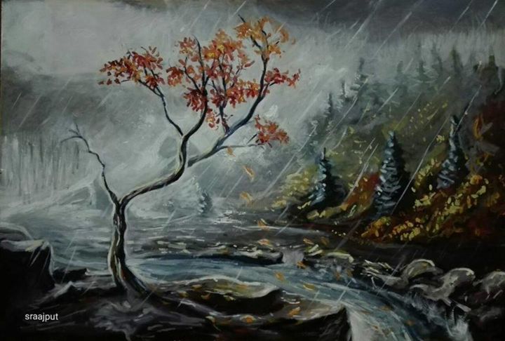 Painting titled "9859-n.jpg" by Raajput, Original Artwork