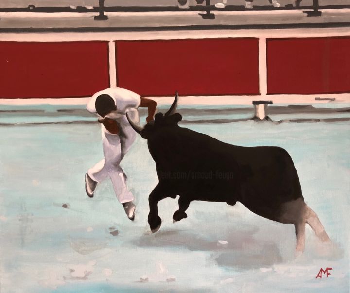 Peinture intitulée "Rasetade 13" par Arnaud Feuga, Œuvre d'art originale, Huile