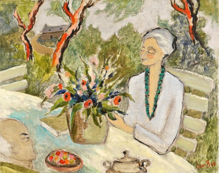 Peinture intitulée "Dom., Marie-Claire…" par Dominique Bertrand, Œuvre d'art originale, Huile