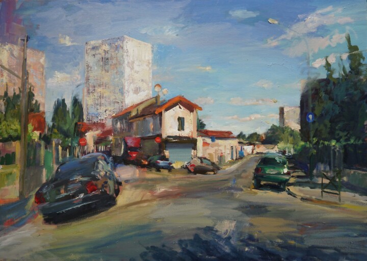 Juillet Alfortville 绘画, 27.6x39.4 in