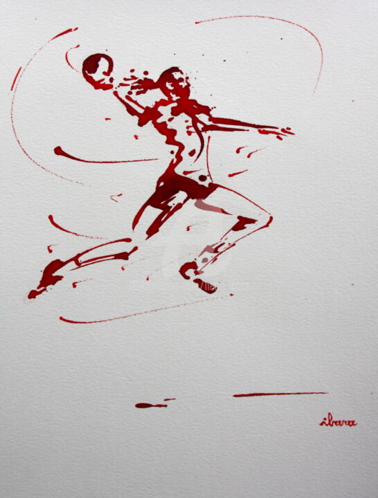 Handball féminin N°5 图画, 19.7x15.8 in