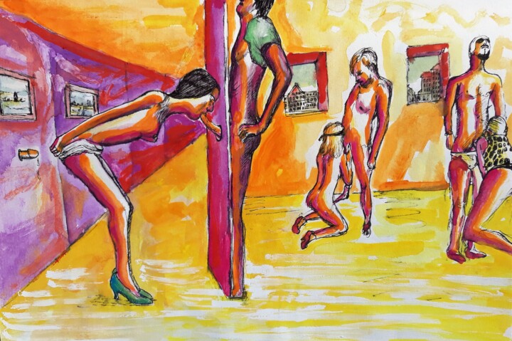 Drawing titled "Fun 2" by Berthold Von Kamptz, Original Artwork, Other