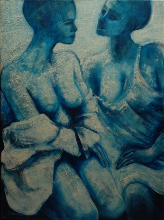 Confidences 绘画, 39.4x28.7 in