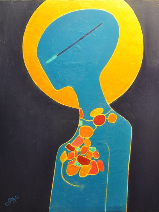 La parure 绘画, 36.2x28.7 in