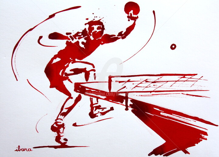 Ping pong N°3 图画, 15.8x19.7 in