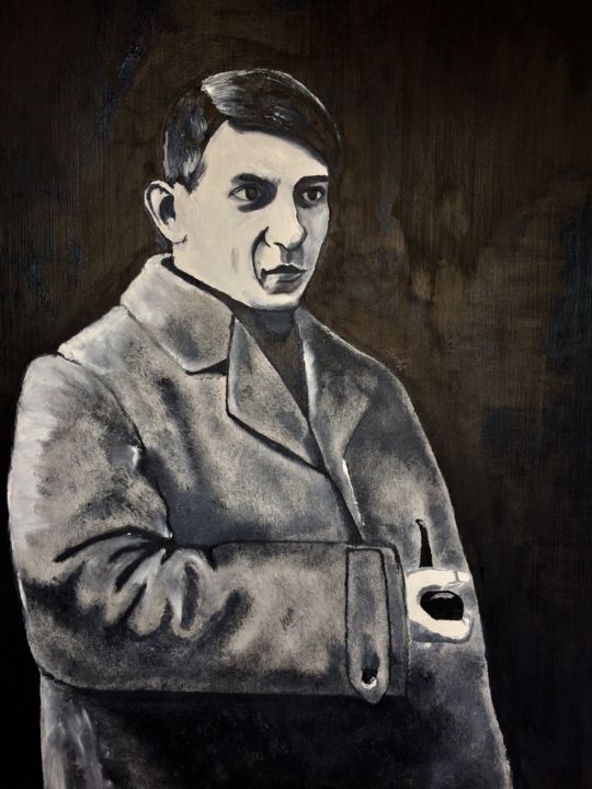 Картина под названием "Pablo" - Andre Von Petrus, Подлинное произведение искусства, Масло
