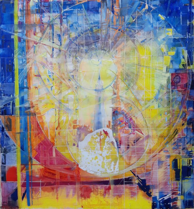 Drawing titled "Expression de la pl…" by Adam Lobazanov, Original Artwork, Acrylic