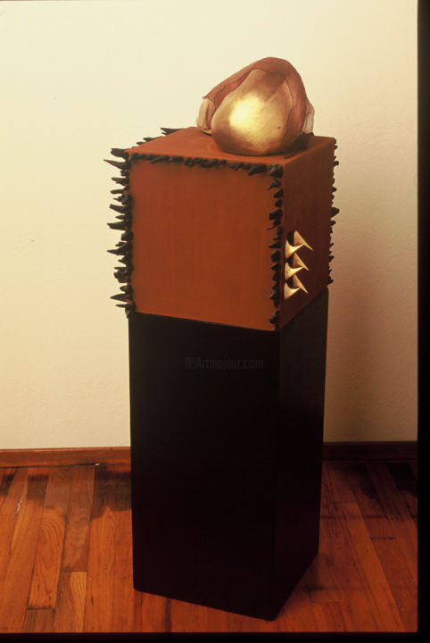 Sculpture titled "sacred" by Suzanne Waters, Original Artwork, Bronze