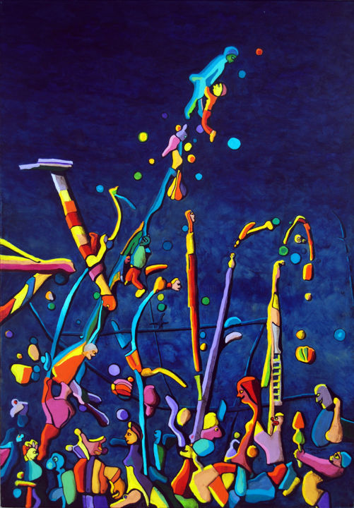 CIRCO ACIMA DE TUDO 绘画, 39.4x27.6 in