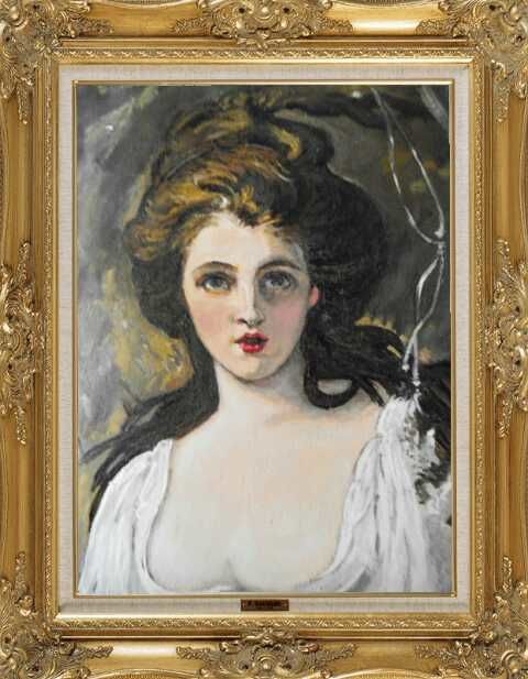 Pintura titulada "Lady Hamilton en Ci…" por Laurence Descamps, Obra de arte original, Acrílico
