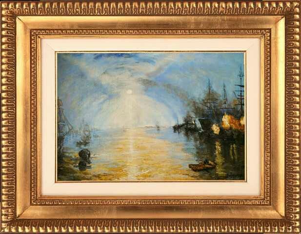 Pintura titulada "Bateaux chargeant d…" por Laurence Descamps, Obra de arte original, Acrílico