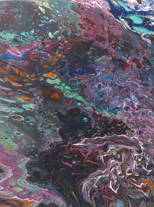 Pintura titulada "La beauté des fonds…" por Pich, Obra de arte original, Acrílico Montado en Bastidor de camilla de madera