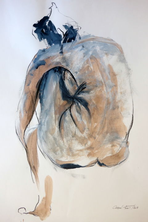Painting titled "IL NOUS TOURNE LE D…" by Marie Therese Cambon - Margo, Original Artwork, Acrylic