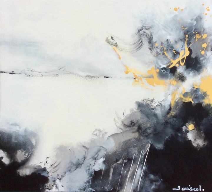 Painting titled "Overlord" by Marie Bariseel, Original Artwork, Acrylic Mounted on Wood Stretcher frame