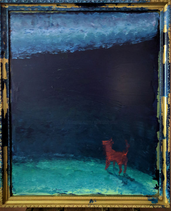 Toto & The Spaceship 绘画, 44x40 in