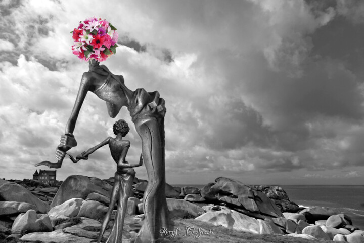 Digital Arts titled "Fleurs à Perros (Da…" by Kempfi, Original Artwork