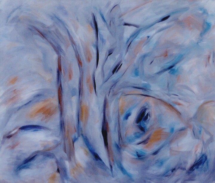 Painting titled "Evening in Provence" by Gregg Simpson, Original Artwork, Oil Mounted on Wood Stretcher frame