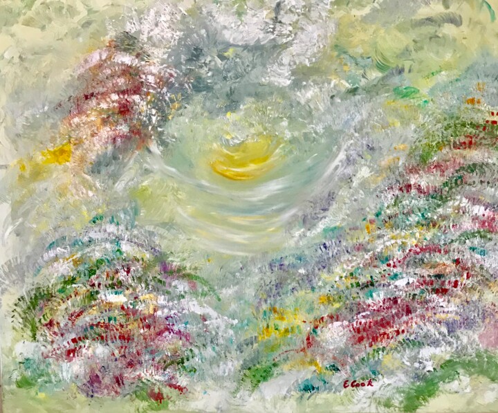 Peinture intitulée "Full Bloom" par Elisa Cook Benbassat Bassat, Œuvre d'art originale, Huile