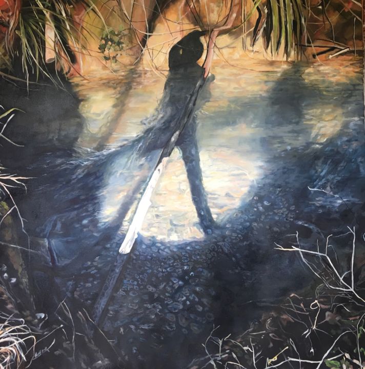 绘画 标题为“Watter as an element” 由Veronika Konecna, 原创艺术品, 油