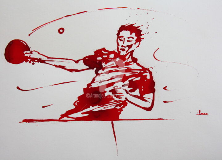 Ping pong N°11 图画, 15.8x19.7 in