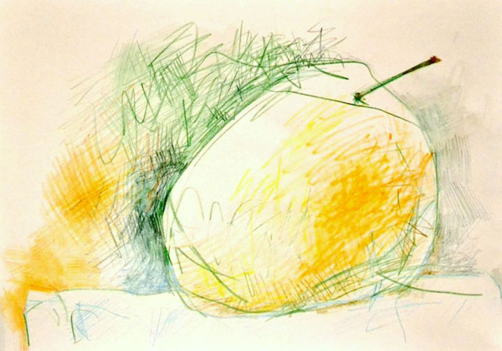 Tekening getiteld "Натюрморт. Из серии…" door Bidzina Kavtaradze, Origineel Kunstwerk, Conté