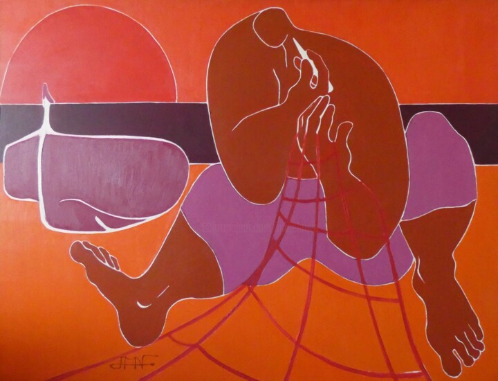 Le ravaudeur au soleil 绘画, 35x45.7 in