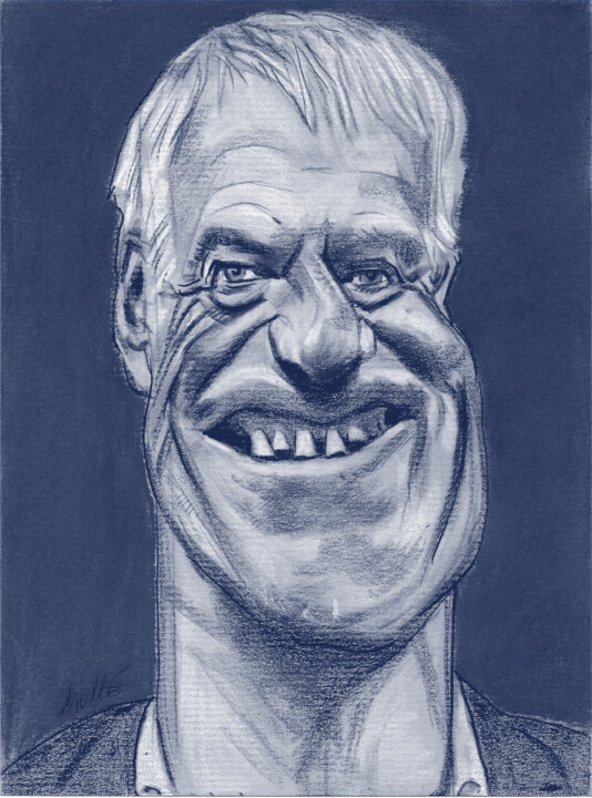 Pintura titulada "Didier Deschamps" por Bertrand Daullé, Obra de arte original, Pastel